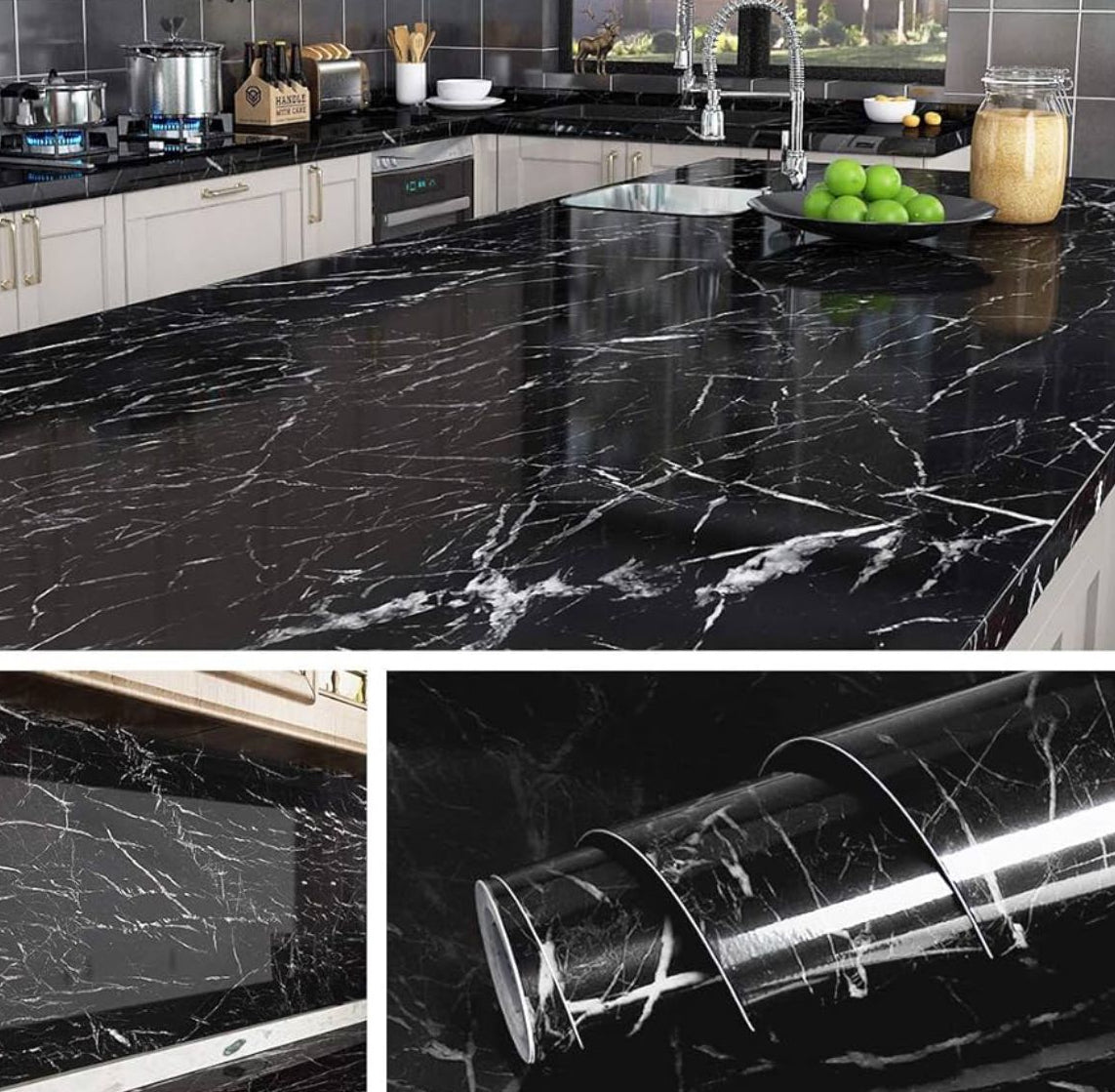 SOLO POR HOY 50% OFF:  MarmoStyle™ - Transforma Tu Cocina ADHESIVO 60X3M