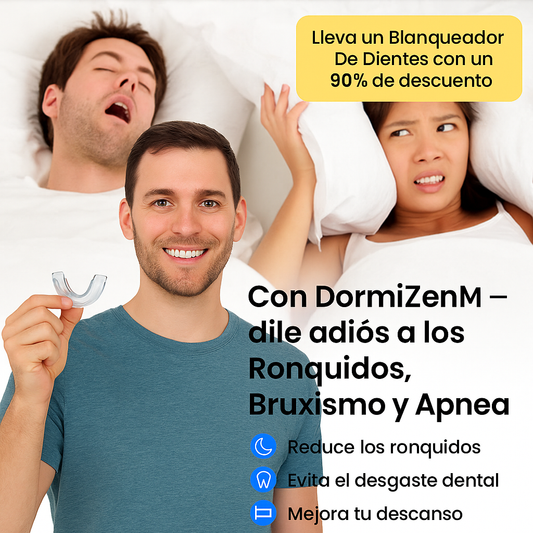 DormiZen™ – Placa 3 en 1 contra Bruxismo, Apnea y Ronquido