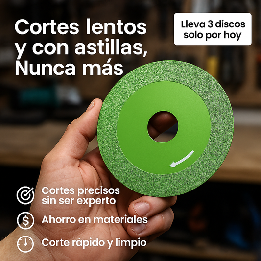 MaxiCorte™ – Disco Cortador Profesional para Vidrio y Cerámica (pack 3 unidades)