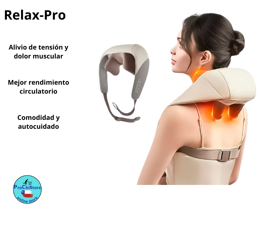 Relax-Pro Masajeador Eléctrico Cuello Antiestrés
