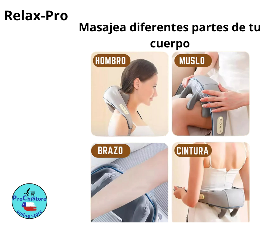 Relax-Pro Masajeador Eléctrico Cuello Antiestrés