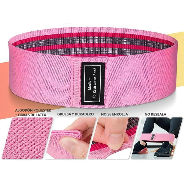 💪 Pack X3 Bandas elásticas Premium – 3 niveles para tonificar glúteos y piernas desde casa