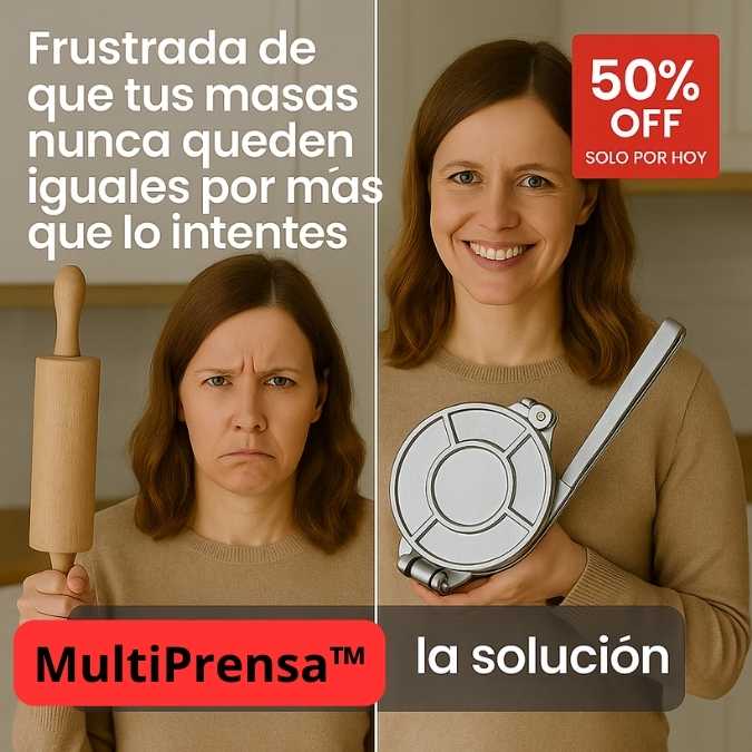 MultiPrensa™ - Prensa para Empanadas, Sopaipillas, tortillas y mas