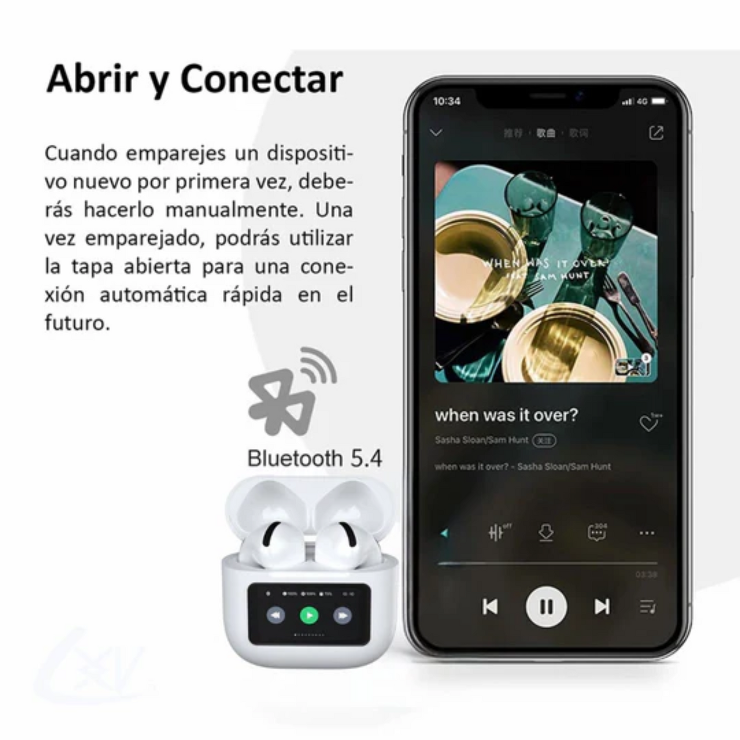 AudiPro - Audifonos Pro Bluetooth Pantalla Tactil