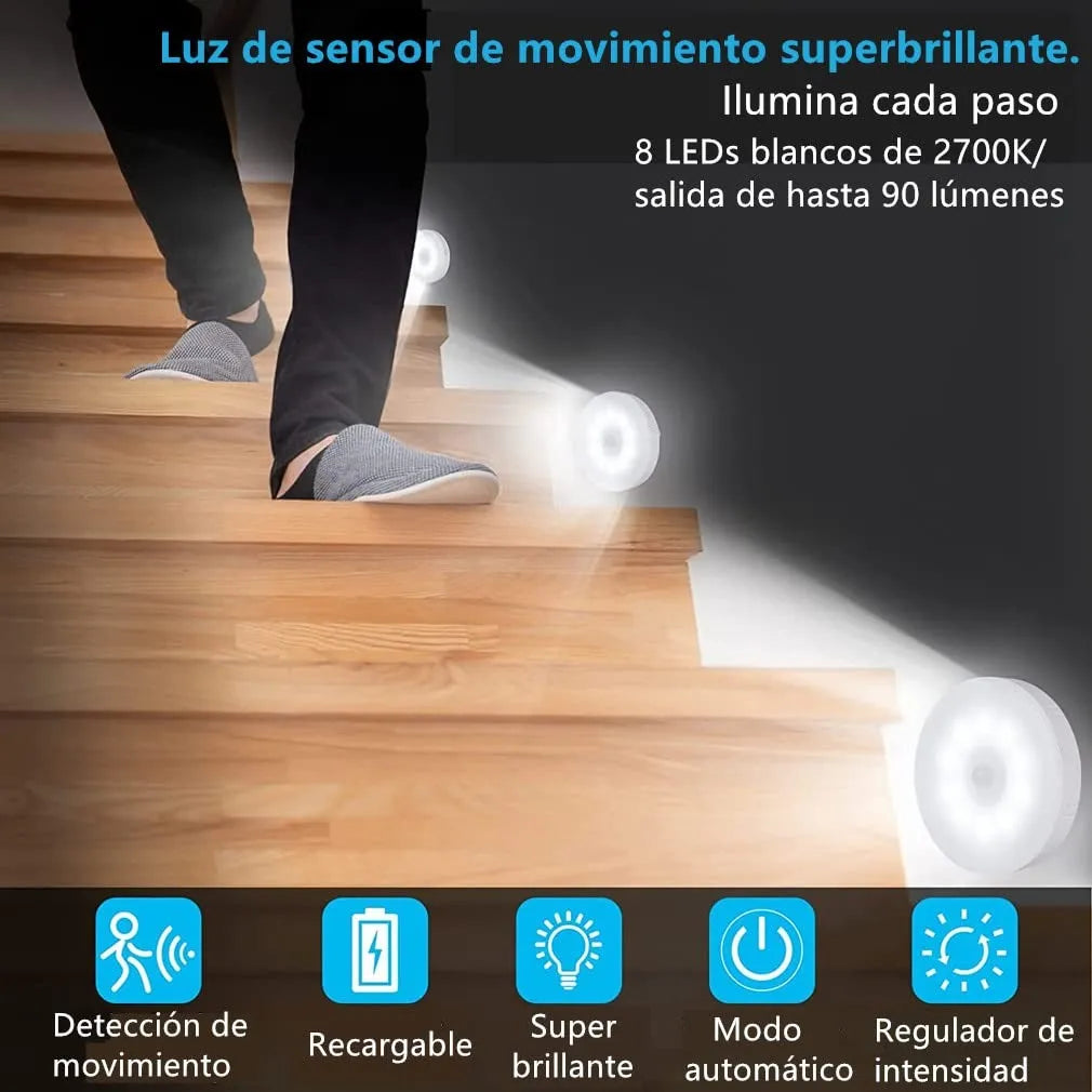 🔥 Luz AutoFlash – ¡Llévate 3 por el precio de 2! Luz led con sensor de movimiento.