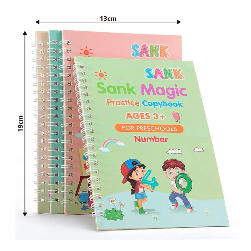 LetraMágica Kids® - Kit de 4 cuadernos magic caligrafia montessori (40% OFF)