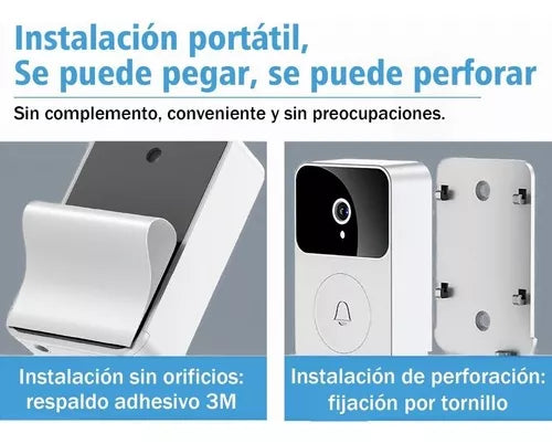 TimPro - Timbre Inalámbrico Exterior Camara Wifi