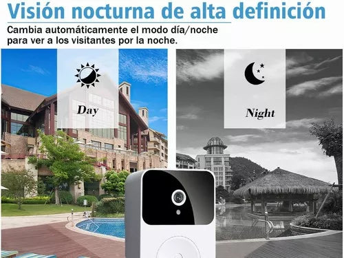 TimPro - Timbre Inalámbrico Exterior Camara Wifi